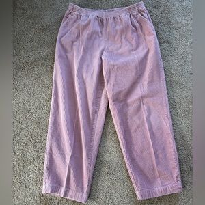 Vintage Blair Women’s Corduroy Slip On Pants in Pink